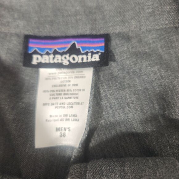 Patagonia Shorts Mens 38 Gray Flat Front - Picture 9 of 9